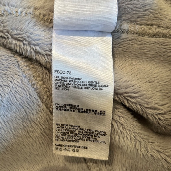 ExOfficio Jacket Women's Gray Snap Up Faux Fur Lined Fleece Lined Size Small - Picture 2 of 9